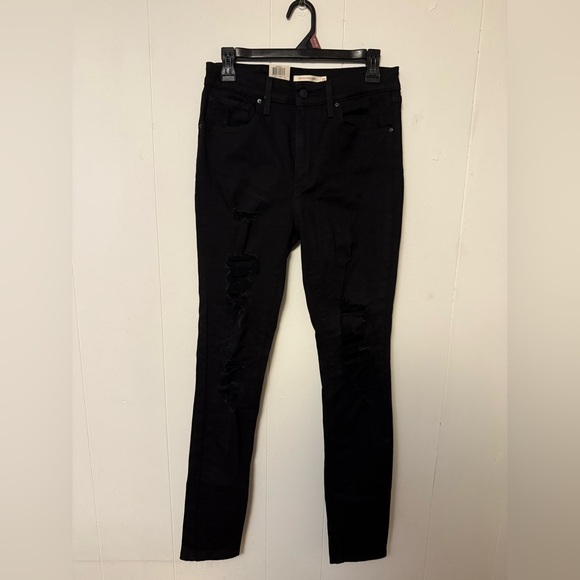 Levi's Black High-Rise Skinny Jeans - Picture 1 of 3